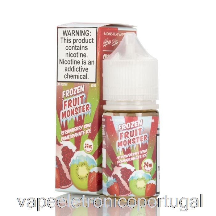 Vape Eletrônico Gelo Morango Kiwi Romã - Sais Monstros De Frutas Congeladas - 30ml 48mg